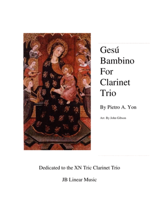 Book cover for Gesu Bambino (Infant Jesus) for Clarinet Trio