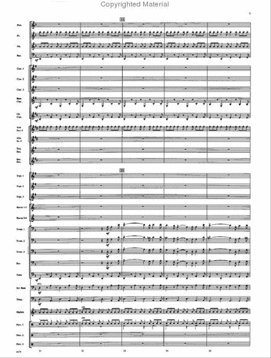 American Folk Fantasia Concert Band scores gallery preview page 8