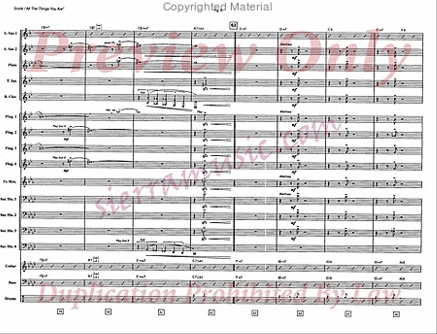 All The Things You Are Jazz Ensemble scores gallery preview page 9