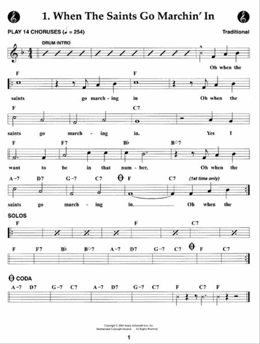 Volume 100 - St. Louis Blues - Dixieland Classics Clarinet scores gallery preview page 2