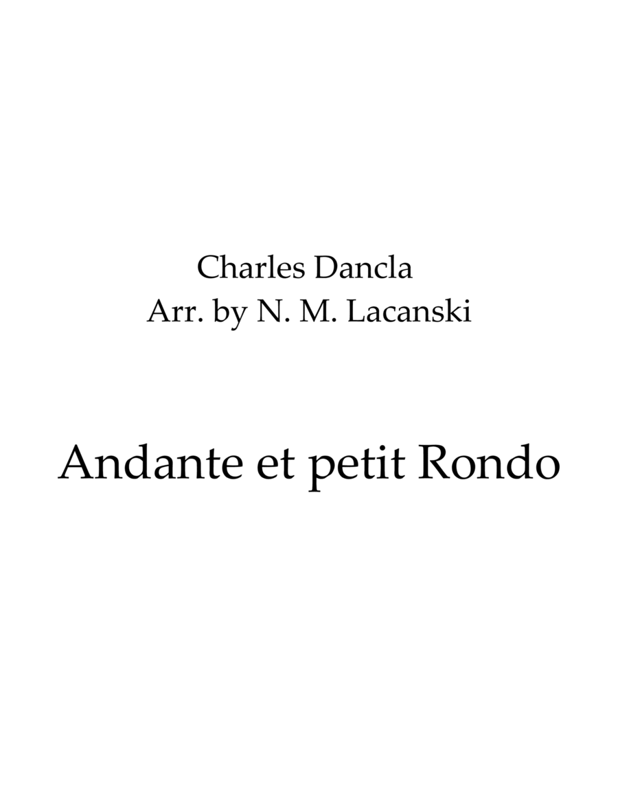 Andante et petit Rondo image number null