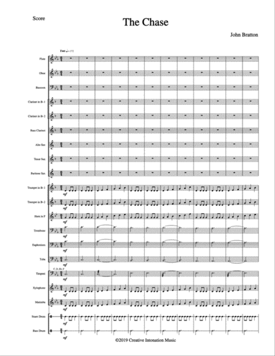 The Chase The Chase Concert Band scores gallery preview page 2