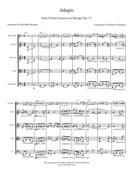 Adagio from Violin Concerto Dmajor Op.77