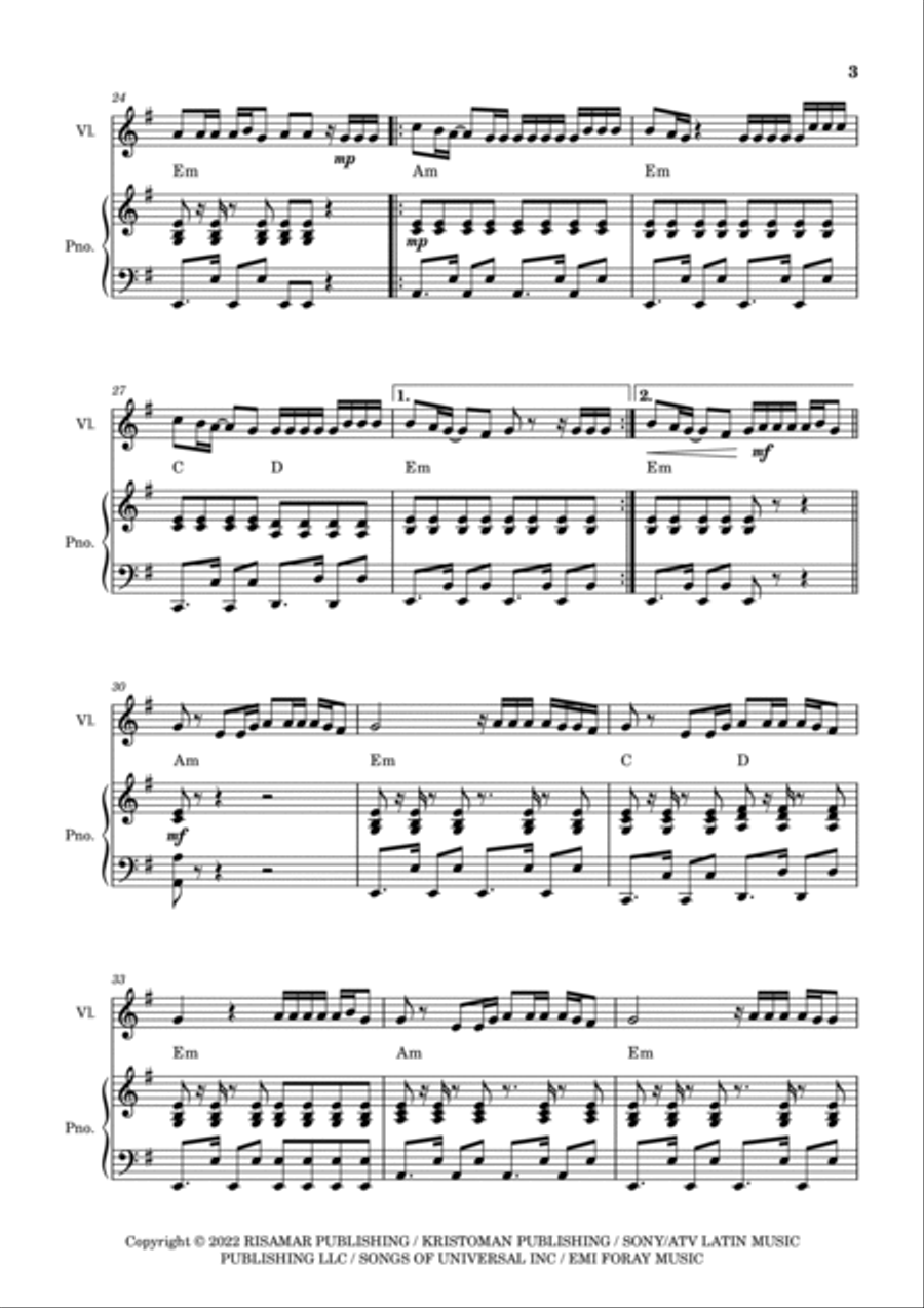 Envolver Violin Solo scores gallery preview page 3
