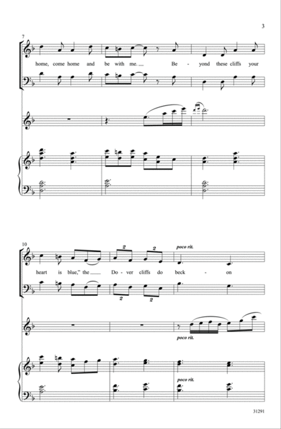 The Dover Cliffs 4-Part scores gallery preview page 3