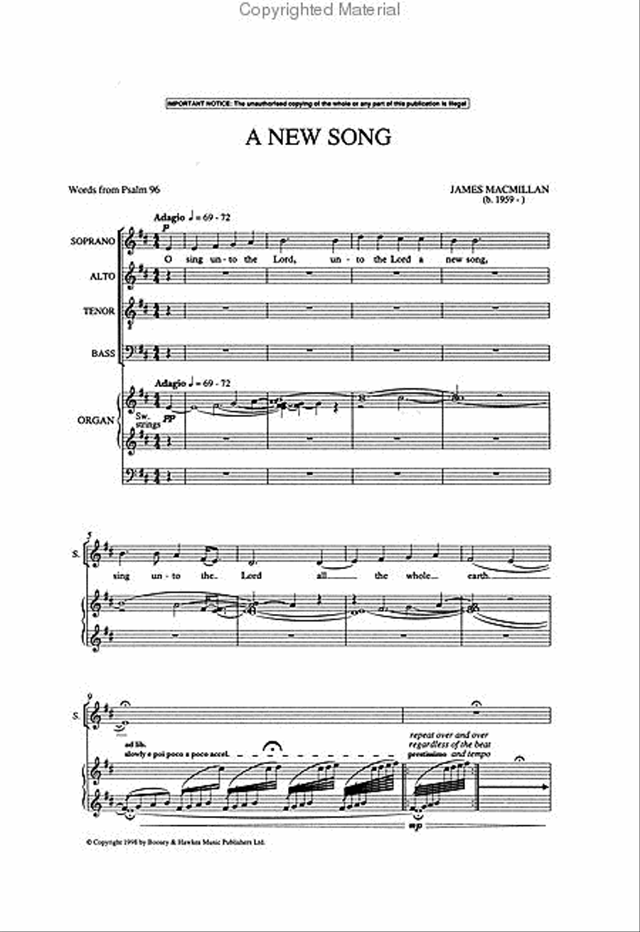 A New Song 4-Part scores gallery preview page 2