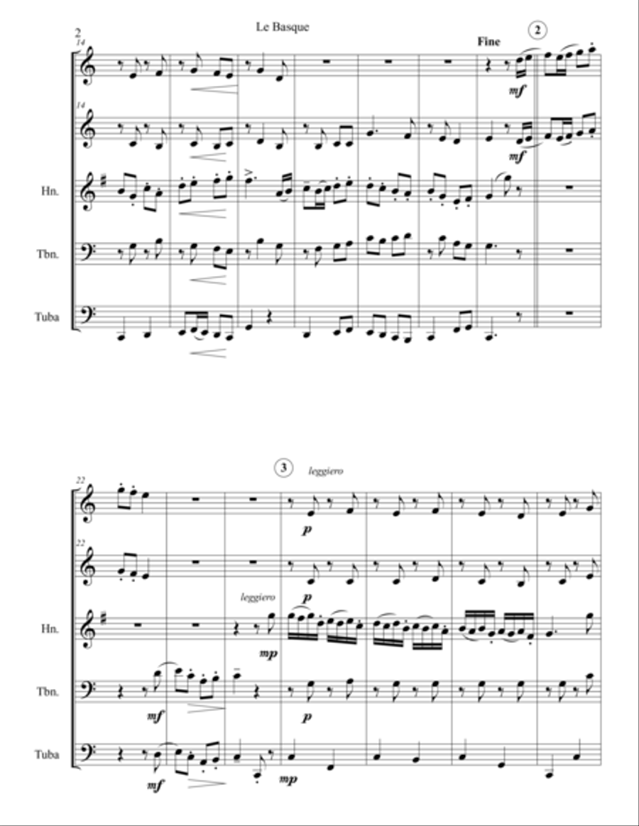 Le Basque Brass Ensemble scores gallery preview page 2