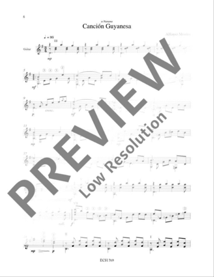 5 Endechas Guitar scores gallery preview page 7