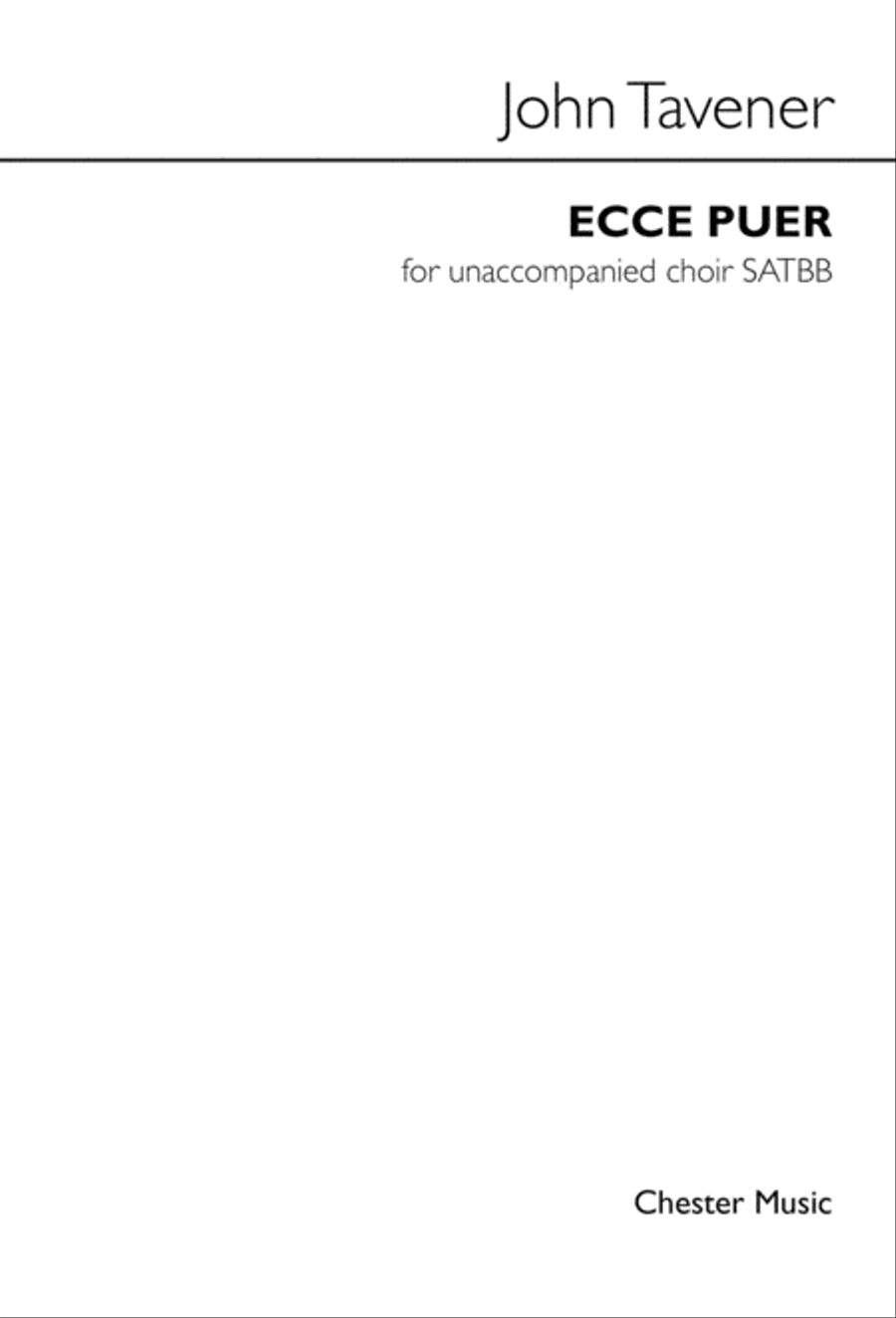 Ecce Puer A Cappella scores gallery preview page 1
