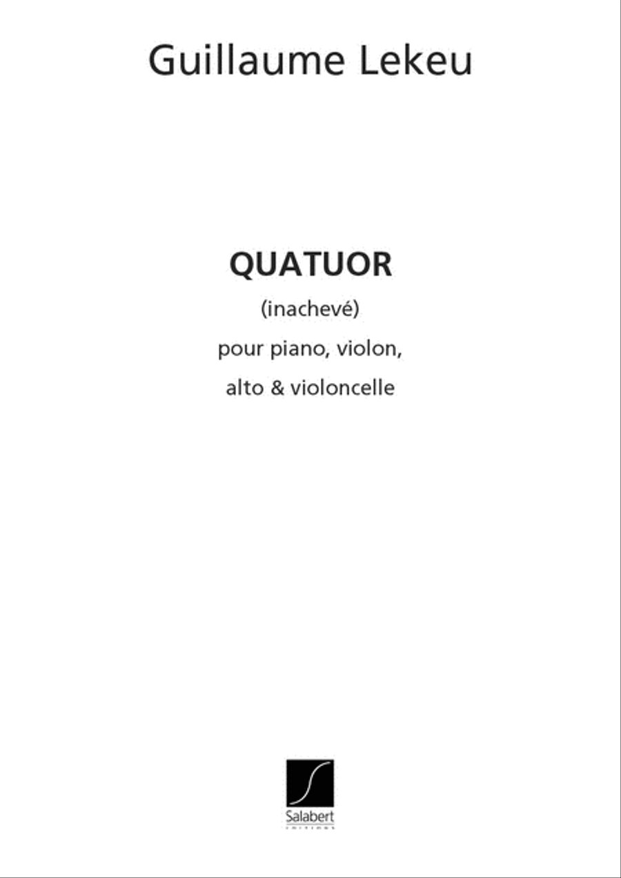 Quatuor (Inacheve) Quatuor (Inacheve) Score scores gallery preview page 1