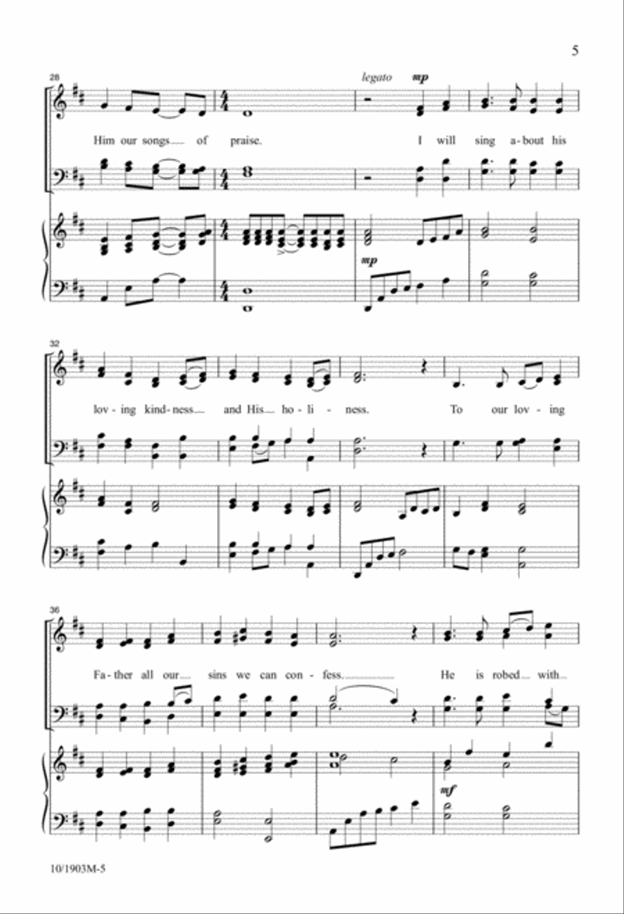 Sing a New Song to the Lord 4-Part scores gallery preview page 5
