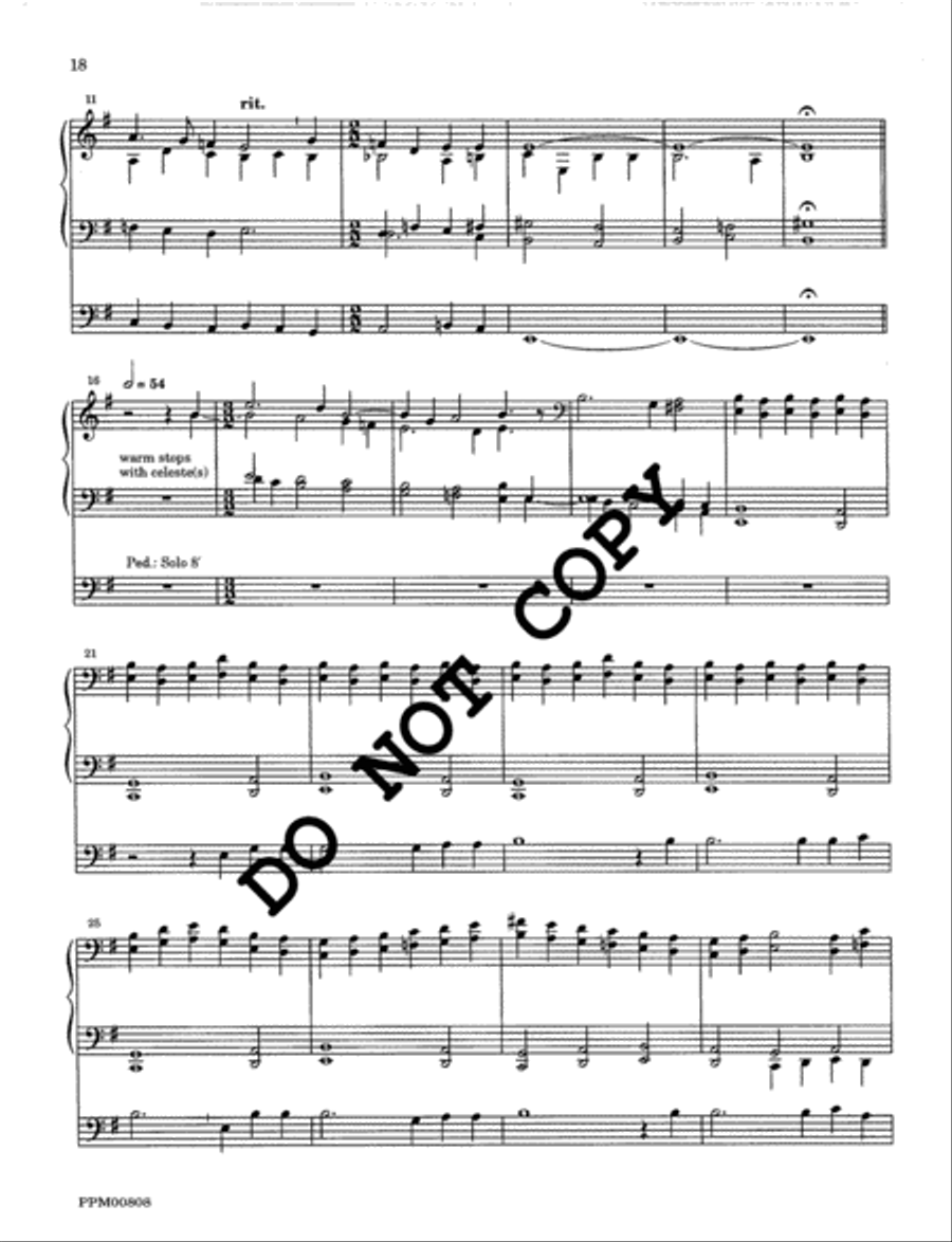 I Sing the Almighty Power of God: Organ Voluntaries on the Hymn Tunes of Ralph Vaughan Williams Volume I Organ scores gallery preview page 19