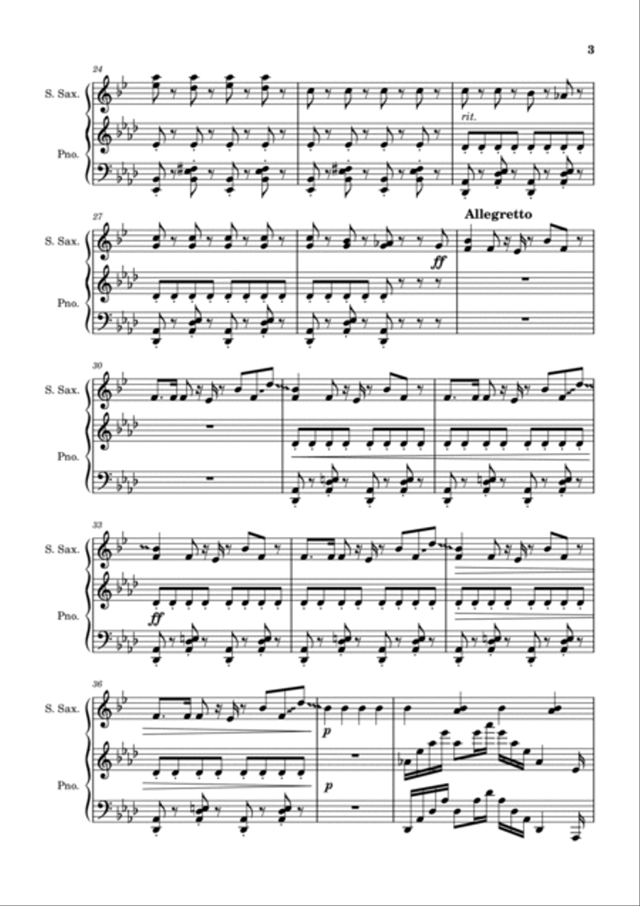 Matthoudescha Soprano Saxophone scores gallery preview page 3