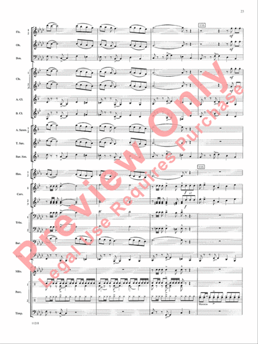 Scenes of Wonder Concert Band scores gallery preview page 24