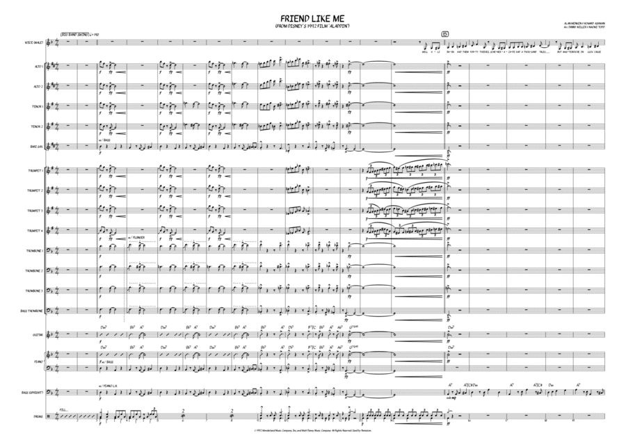 Friend Like Me Friend Like Me Jazz Ensemble scores gallery preview page 1