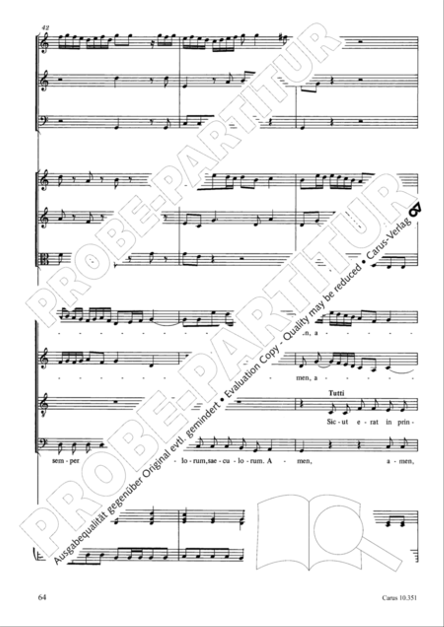 Magnificat 4-Part scores gallery preview page 65