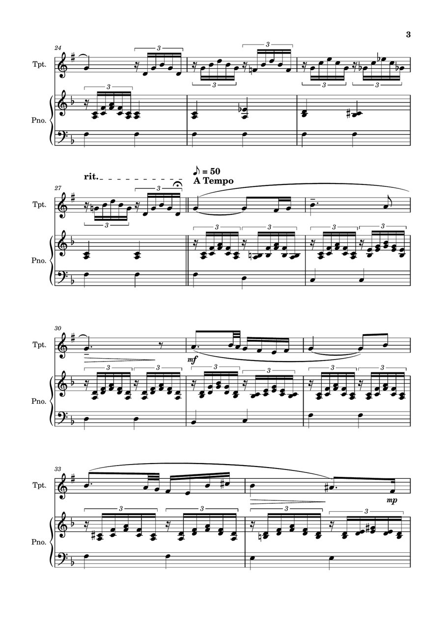 Ave Maria (Schubert) - Pdf Sheet Music + Mp3 Playback + Mp3 Demo Tenor Saxophone scores gallery preview page 4