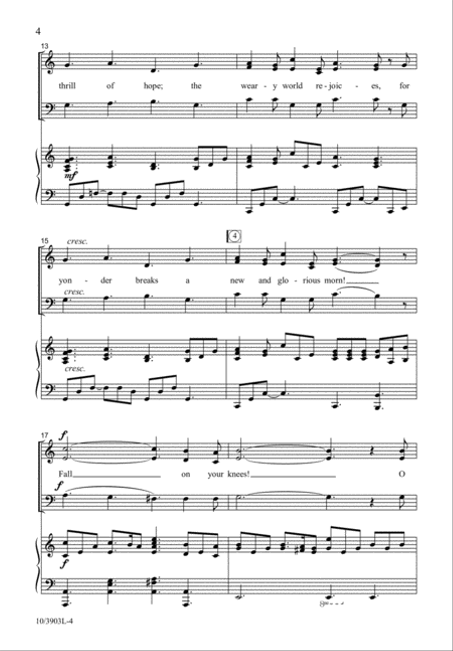 Holy Night, Silent Night Holy Night, Silent Night 3-Part scores gallery preview page 4