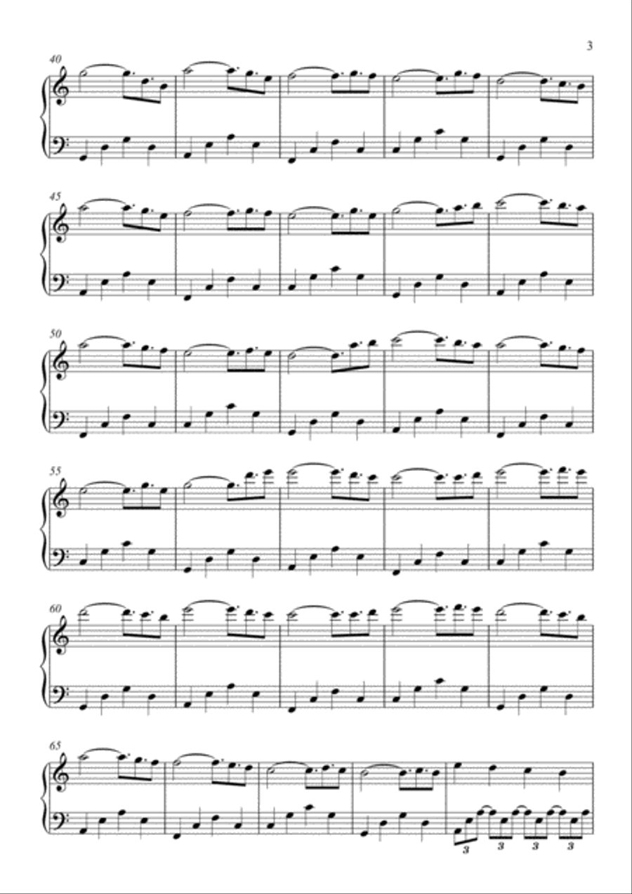 Elegance (by N.Félix)-Piano Solo Piano Solo scores gallery preview page 3