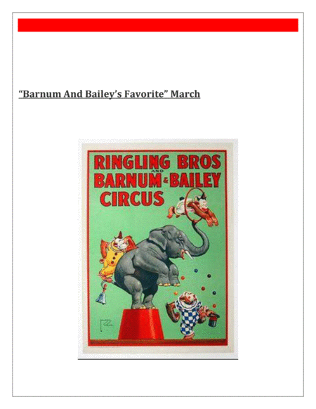 " Barnum and Bailey's Favorite " March (circus march) for flute choir / ensemble image number null