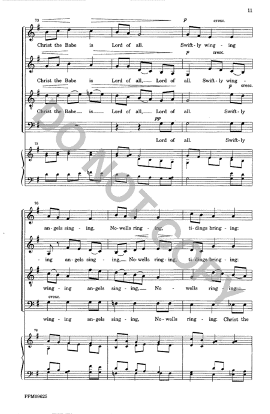 A Christmas Garland--SATB Divisi scores gallery preview page 12