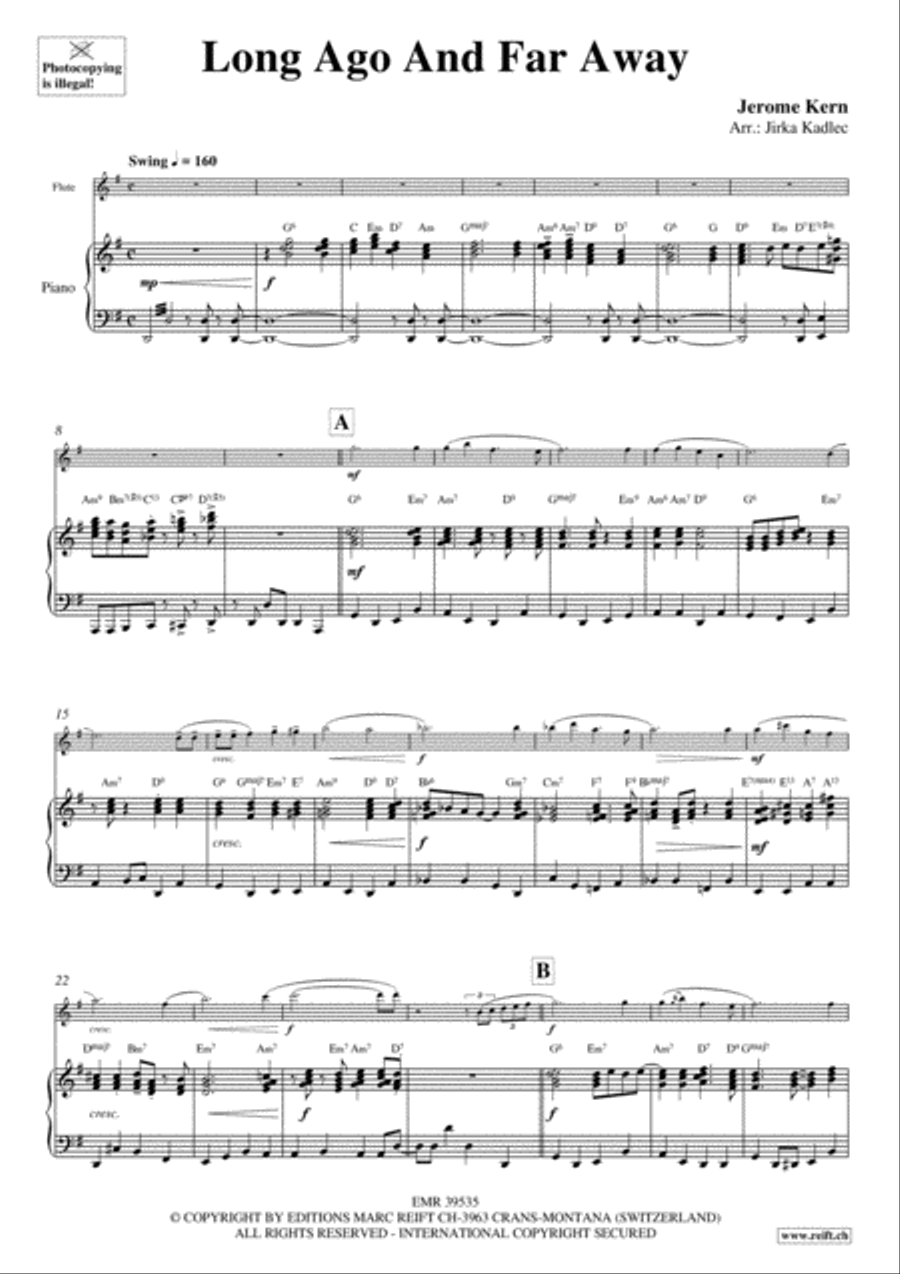 Long Ago And Far Away Flute Solo scores gallery preview page 3