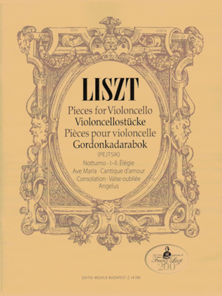 Book cover for Franz Liszt – Pieces for Violoncello