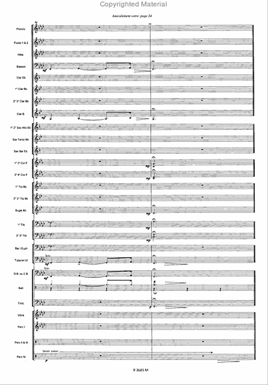 Amicalement Votre Amicalement Votre Concert Band scores gallery preview page 3