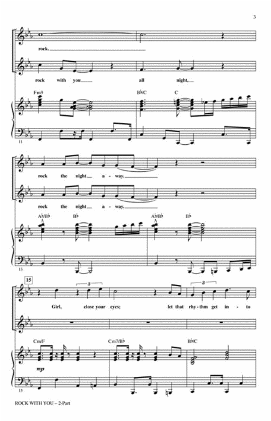 Rock with You – A Tribute to Michael Jackson (Medley) 2-Part scores gallery preview page 3