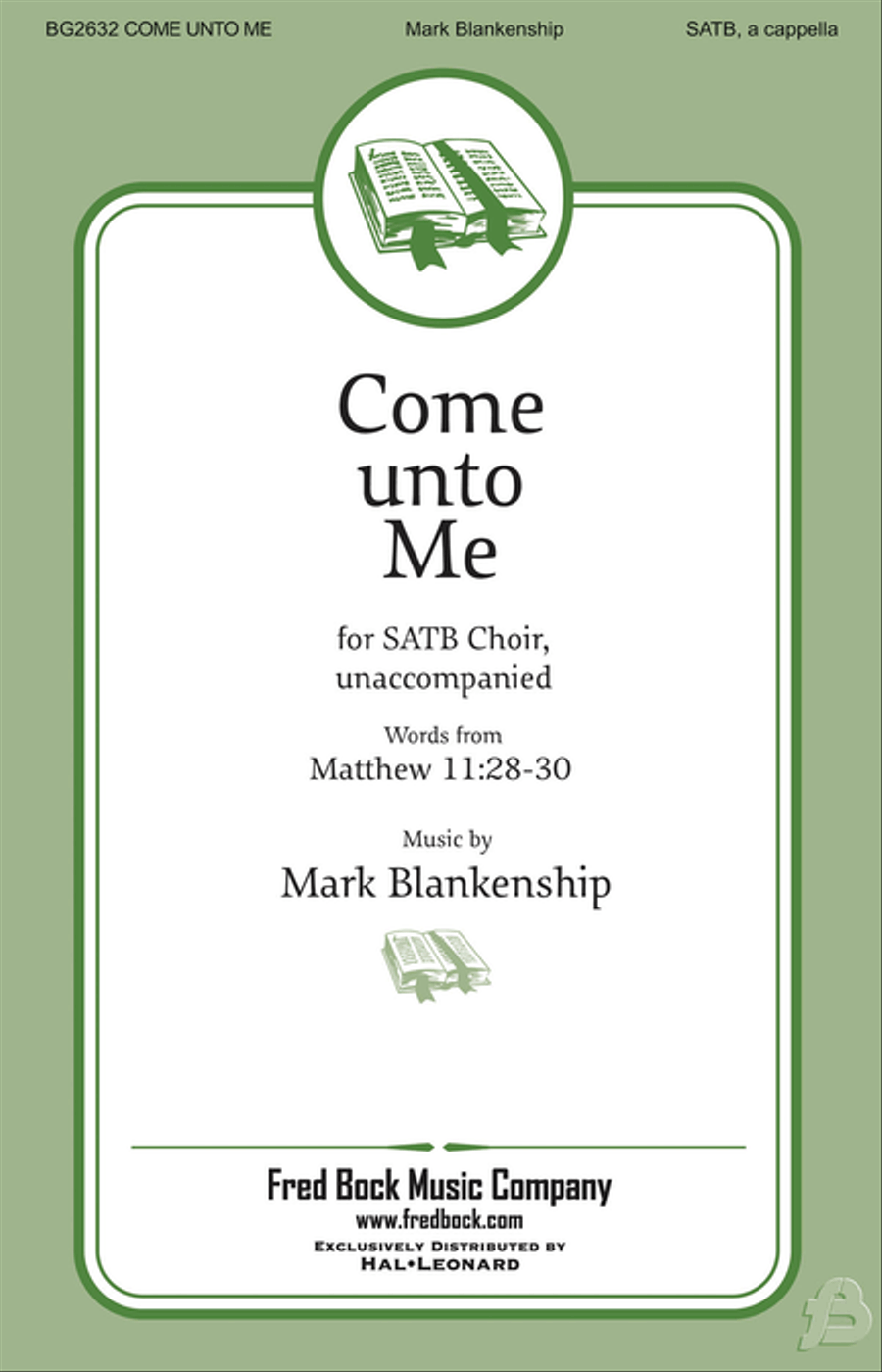 Come Unto Me Come Unto Me 4-Part scores gallery preview page 1