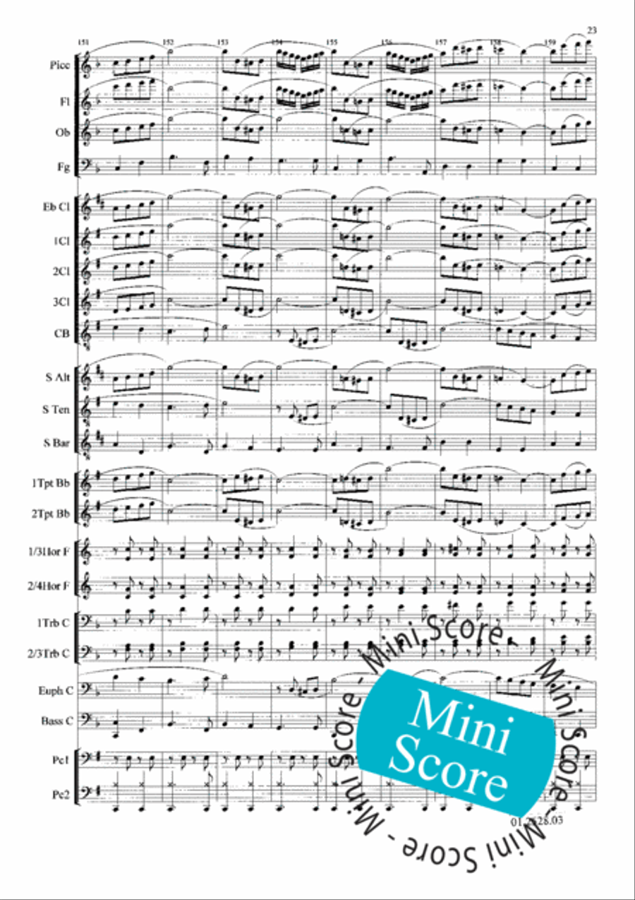Al Centenario Concert Band scores gallery preview page 27