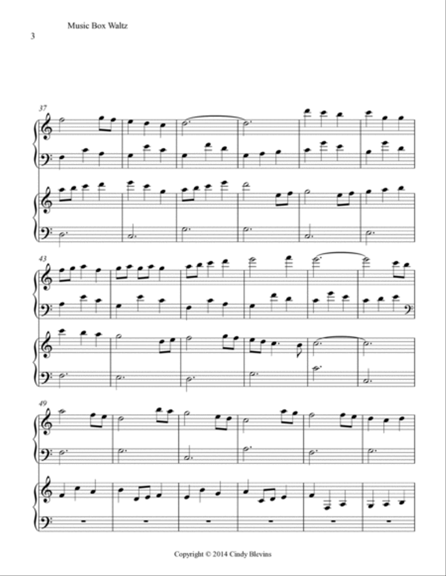 Music Box Waltz, Lap Harp Duet Lap Harp scores gallery preview page 4