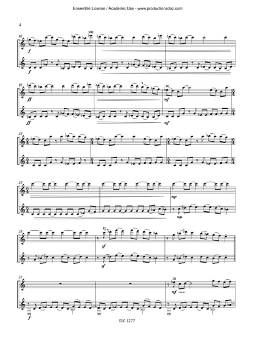 Yangissê Jarabi Classical Guitar scores gallery preview page 4
