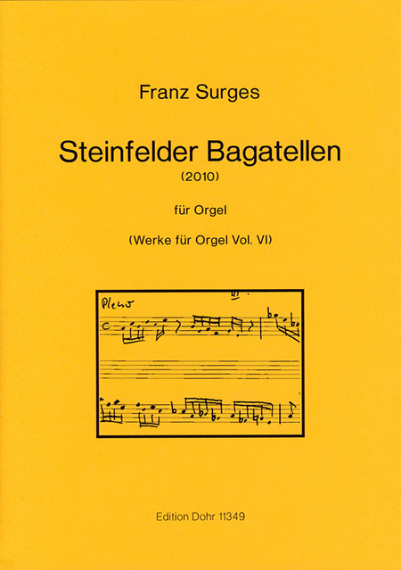 Steinfelder Bagatellen fur Orgel