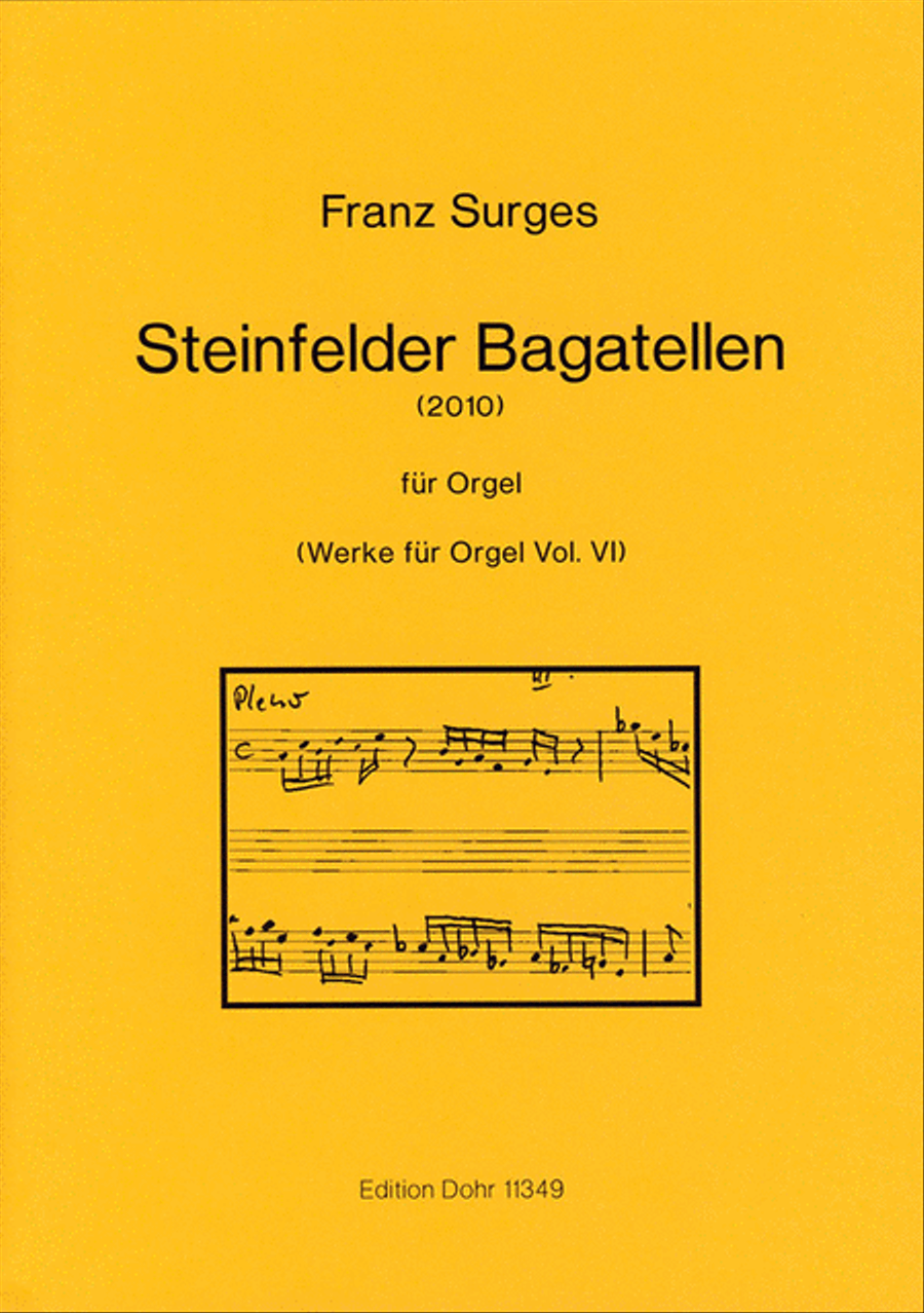 Steinfelder Bagatellen fur Orgel