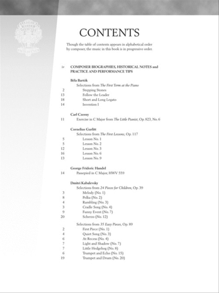 Baroque to Modern: Elementary Level Piano Solo scores gallery preview page 2
