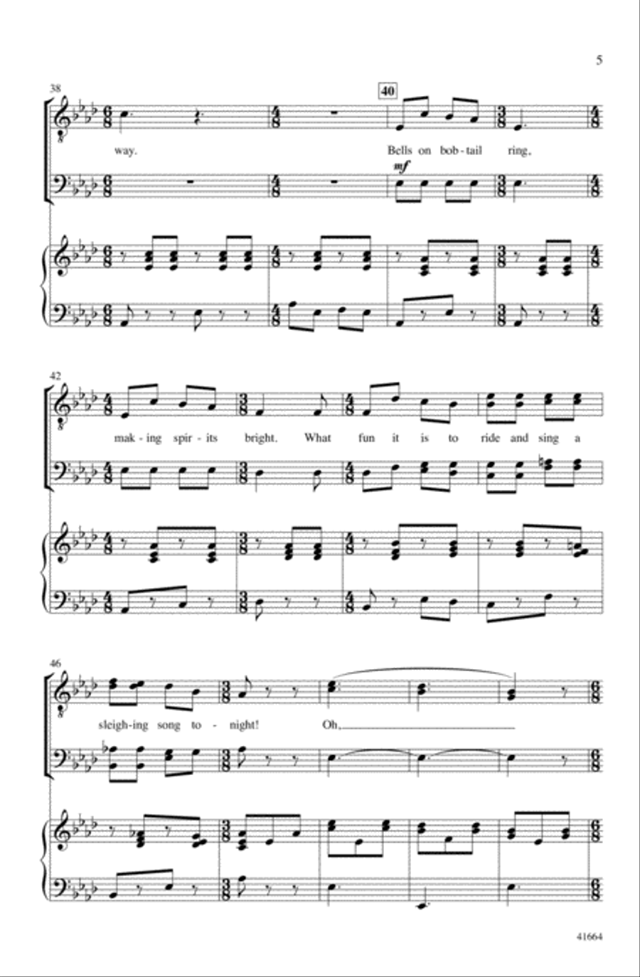 Jingle Bells (Sort Of) Choir scores gallery preview page 4