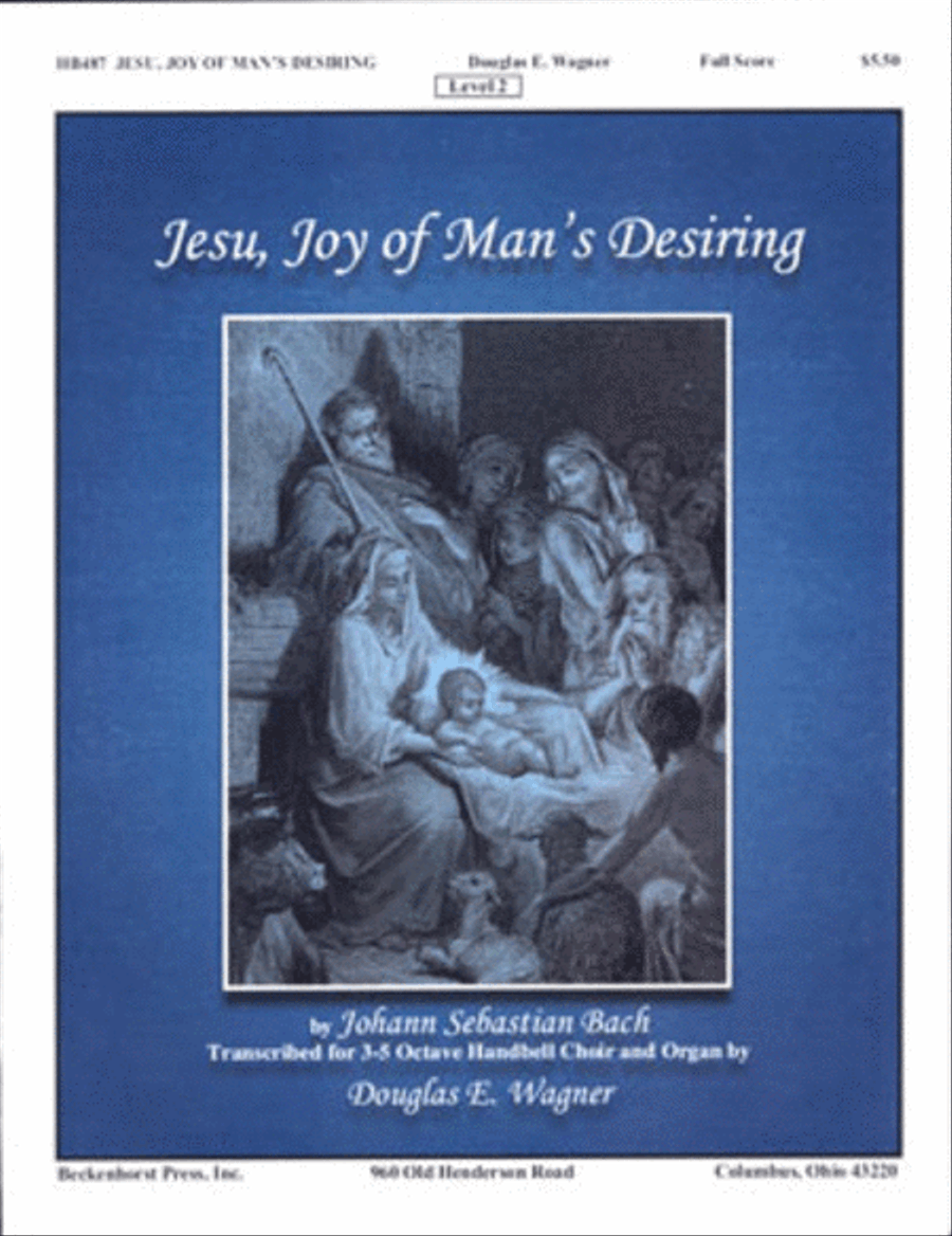 Jesu, Joy of Man's Desiring - Wagner - full score Handbell Choir scores gallery preview page 1
