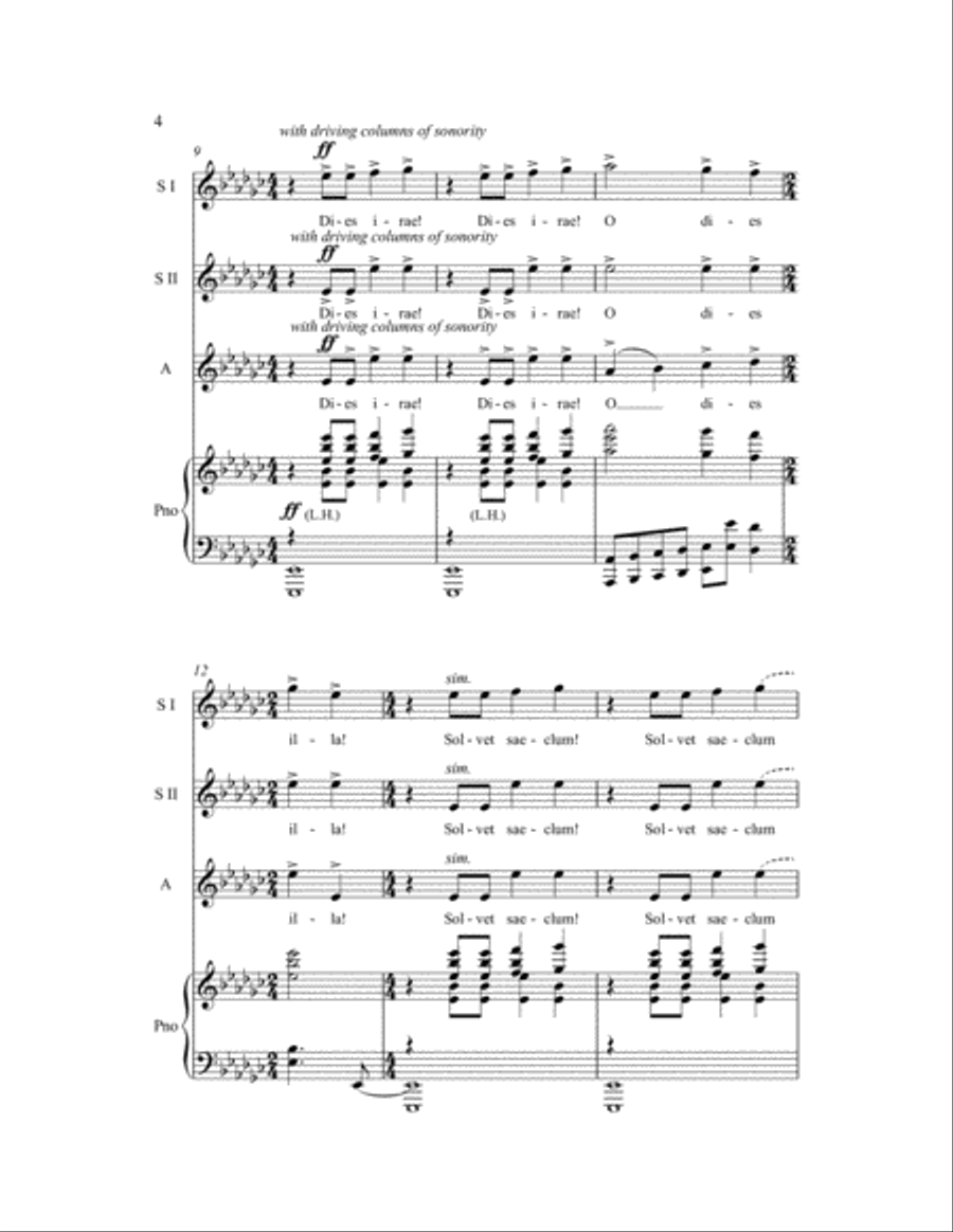 Dies Irae SSA scores gallery preview page 8