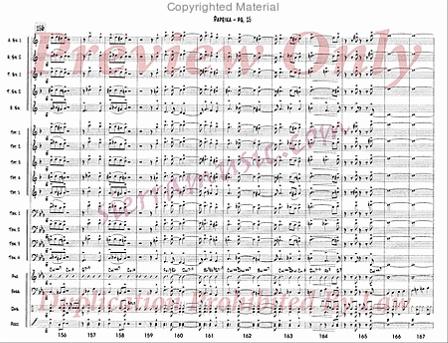 Paprika (MM 1 - Suite Seasonings) Big Band scores gallery preview page 16