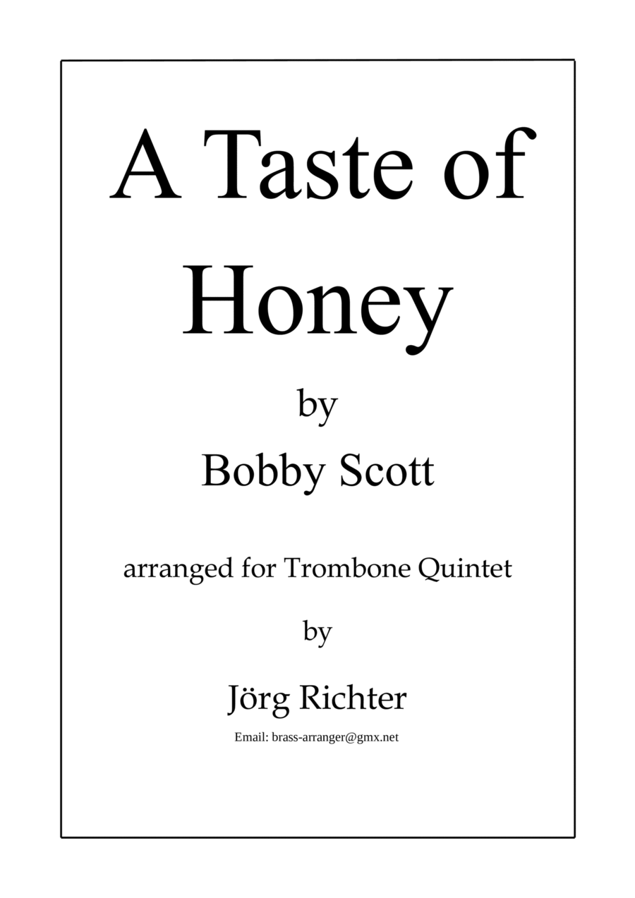 A Taste Of Honey Brass Quintet scores gallery preview page 1