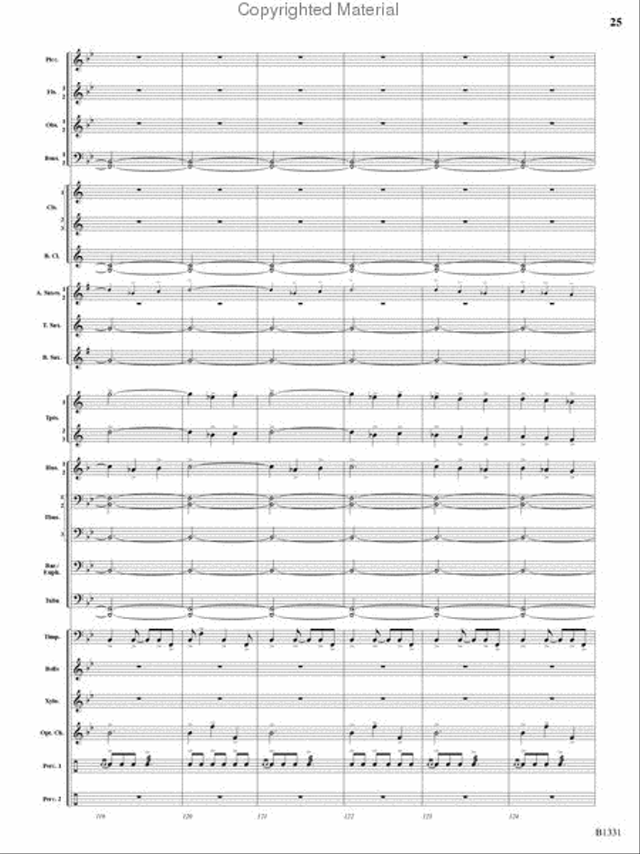 March Jubiloso Concert Band scores gallery preview page 23