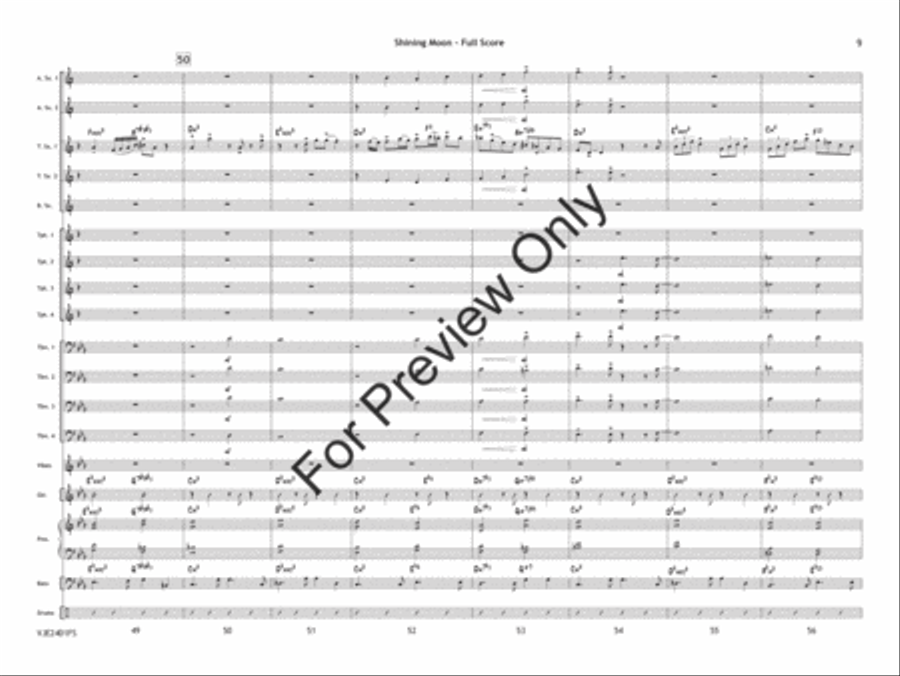 Shining Moon Jazz Ensemble scores gallery preview page 10