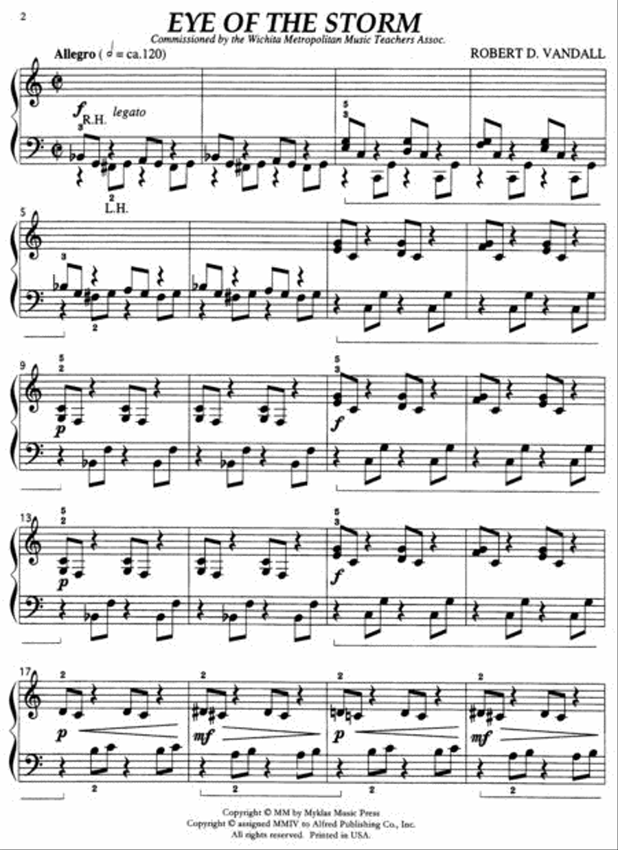 Eye of the Storm Piano Solo scores gallery preview page 2