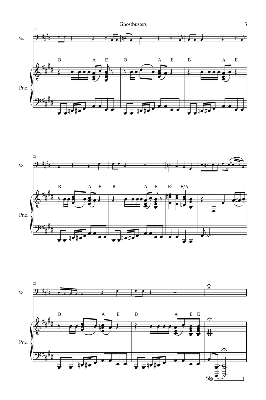 Ghostbusters Piano scores gallery preview page 3