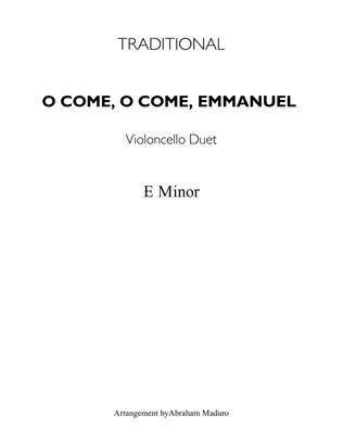 O Come, O Come, Emmanuel Violoncello Duet-Score and Parts