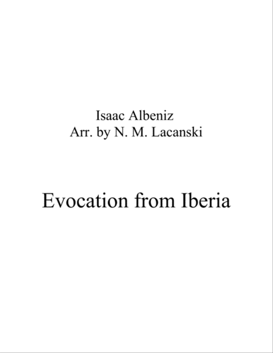 Evocation from Iberia String Quartet scores gallery preview page 1