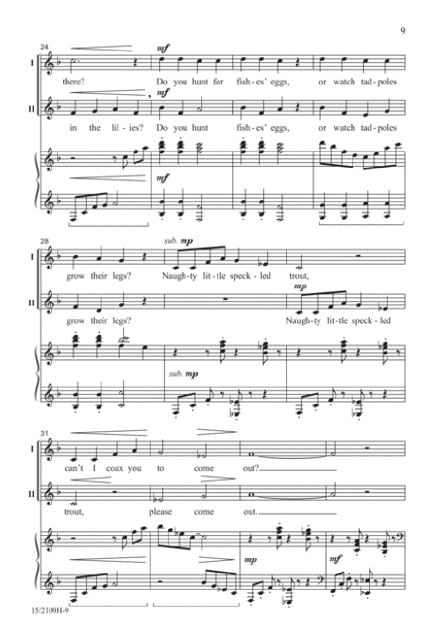 Songs from the Shore Songs from the Shore 2-Part scores gallery preview page 9