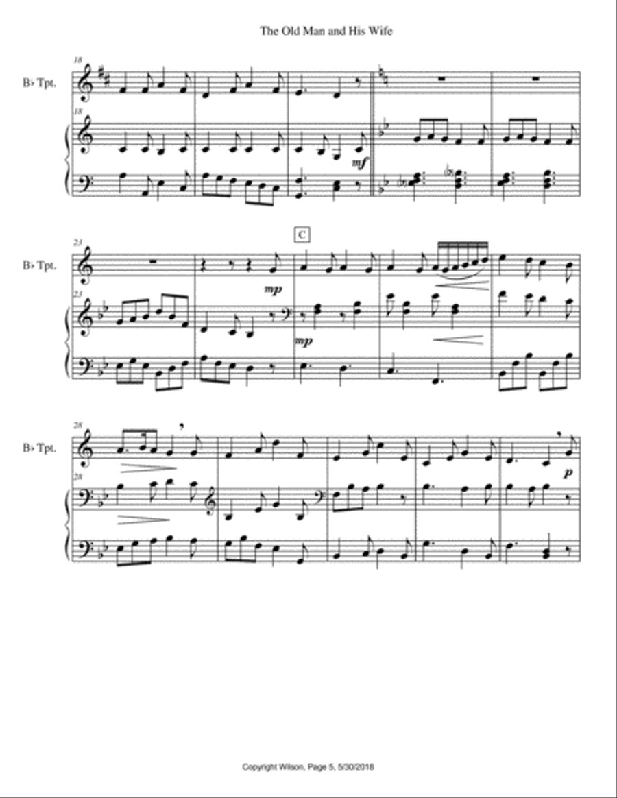 Country Folk Trumpet Solo scores gallery preview page 6