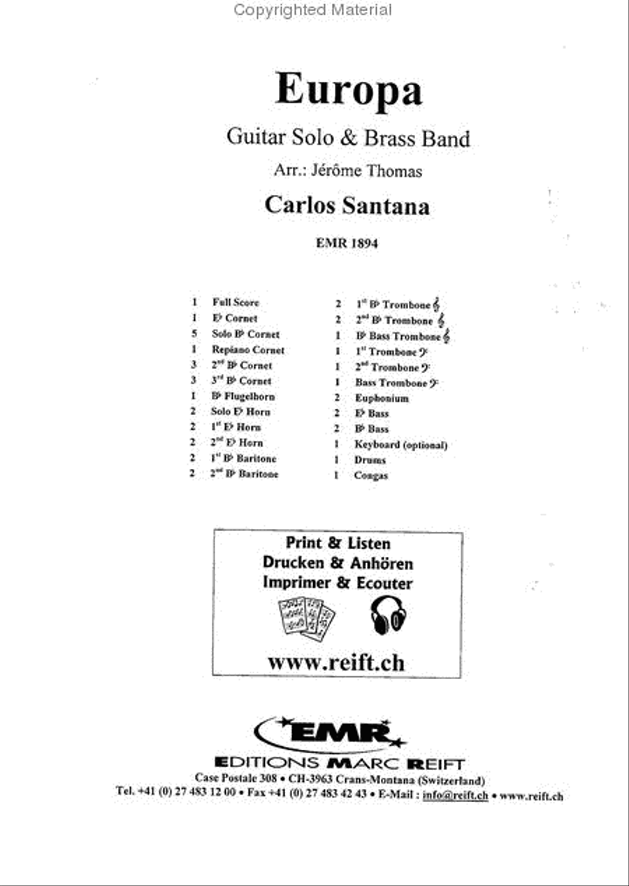 Europa Brass Band scores gallery preview page 2